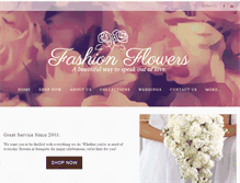 Tablet Screenshot of fashionflowers.ca